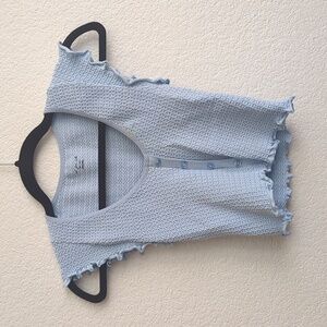 NWT URBAN OUTFITTERS XS/S Out From Under Baby Blue Crop Top